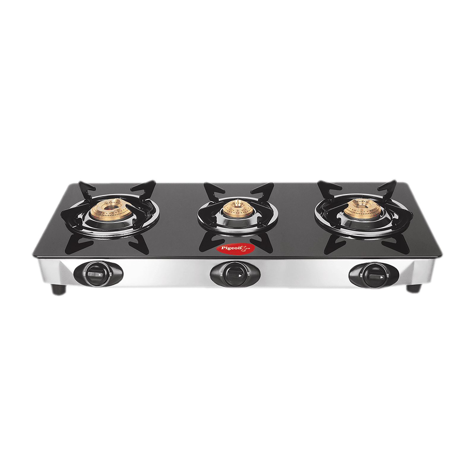 Glass top stove 3 burner sale